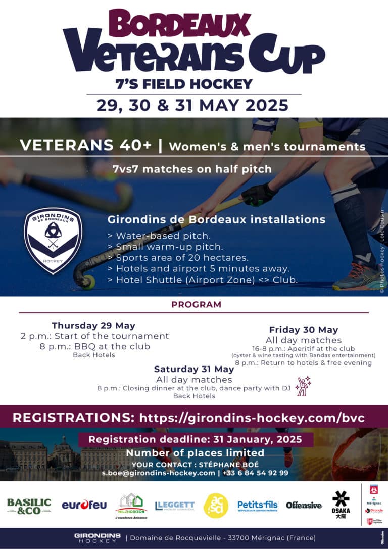 Bordeaux Vétérans Cup 2025 - Field Hockey